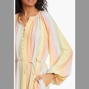 Elia Rainbow Tie Waist Midi Dress Stine Goya XS